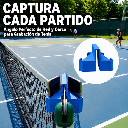Soporte Doble Para Celular Red De Tenis Pádel Y Pickleball