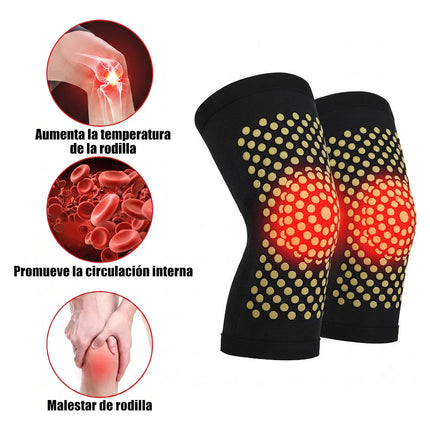 Par Rodilleras Compresion Turmalina Ajenjo Alivio De Dolor