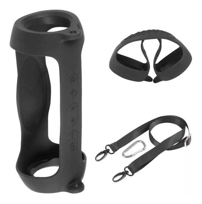 Funda de Silicona Uso Rudo para Jbl Charge 5 Con Gancho Y Correa