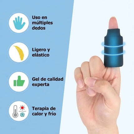 2 Fundas De Hielo Para Dedos Gel Terapia Frio Calor Artritis