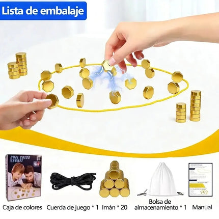 Juego De Mesa Magnético Con Imanes 20 Piezas De Estrategia