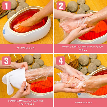 100 Bolsas Mascarillas De Pies Desechables Impermeables Spa