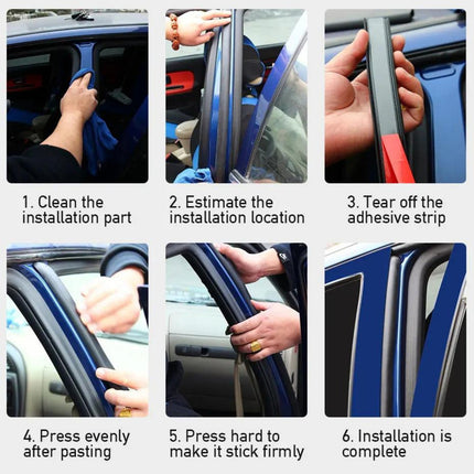 Tira Sellado Protector Universal Puerta Carro Auto Coche