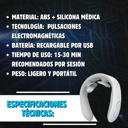 Masajeador Cuello Inteligente Electrico Hombro Dolor Calor