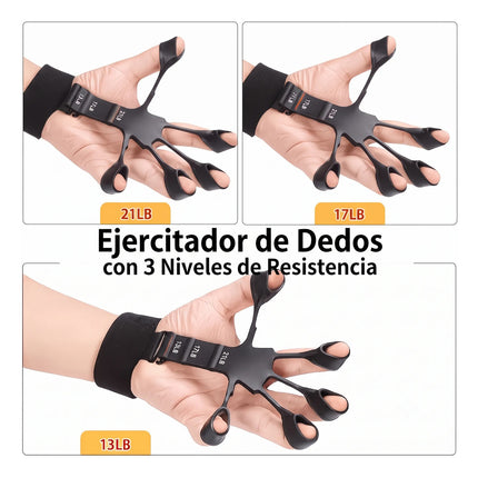 Fortalecedor De Dedos Ejercitador Mano Agarre Resistencia