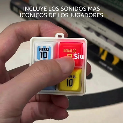 Llavero Fidget Teclado Futbol Sonidos Siuu Cr7 Messi Haaland