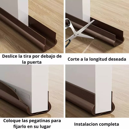 Burlete Guardapolvos Tira Sellado para Puerta, Aislante Termico