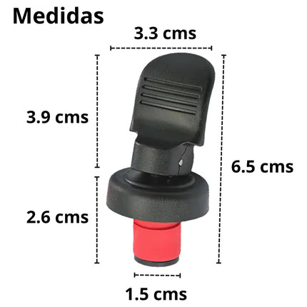 4 Tapones Reutilizables Corchos Botellas Vidrio Vino Tapa
