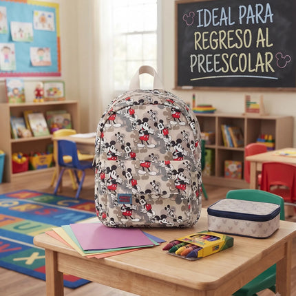 Mochila Mickey Mouse Kinder Para Preescolar Guarderia Niños