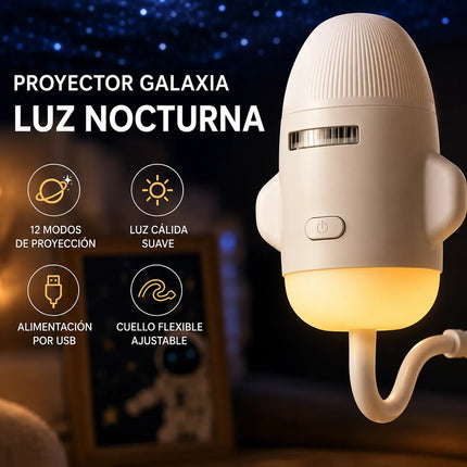 Proyector Galaxia Lampara Espacio 12 Discos Intercambiables