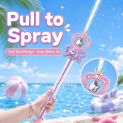 Pistola Agua Varita Magica Hada Juguete Alberca Playa Niña