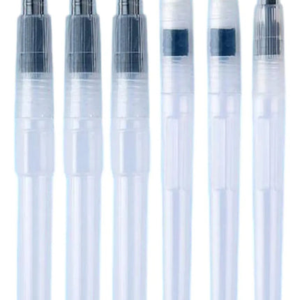 3 Pinceles De Agua Recargables Acuarela Dibujo Punta Plana