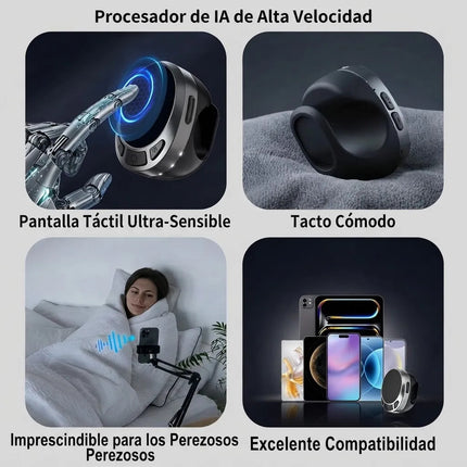 Anillo Inteligente Tactil Inalambrico Control Paginas Selfie