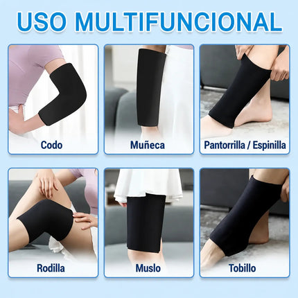Manga Compresion Gel Terapia Frio Calor Codo Rodilla Lesion