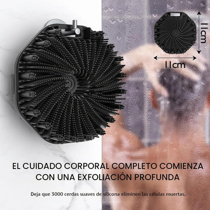 Cepillo Silicona Suave Baño Esponja Ducha Mango Antibacteria