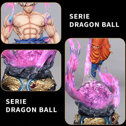Figura Goku Ultra Instinto Con Luz Led Estatua Dragon Ball Z