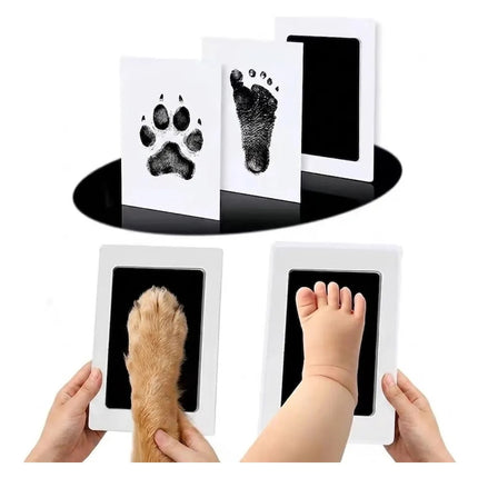 Kit Tinta Huella Pie Mano Bebe Mascotas Patita Perros Gatos