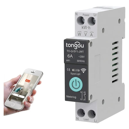 Disyuntor Inteligente Tuya Wifi Interruptor De Control  Voz