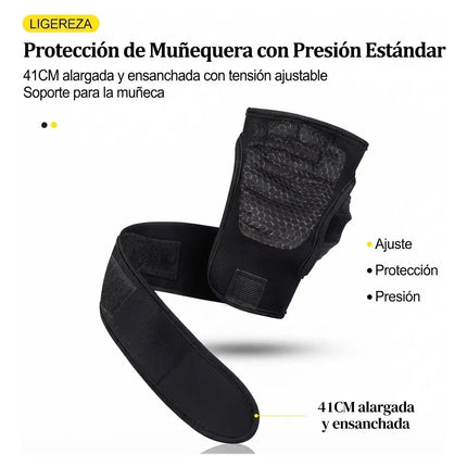 Par Guantes De Entrenamiento Gym Levantamiento Pesas Muñeca