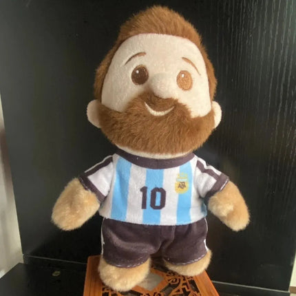 Peluche Messi Futbol Argentina Regalo Coleccionable 18x14 Cm