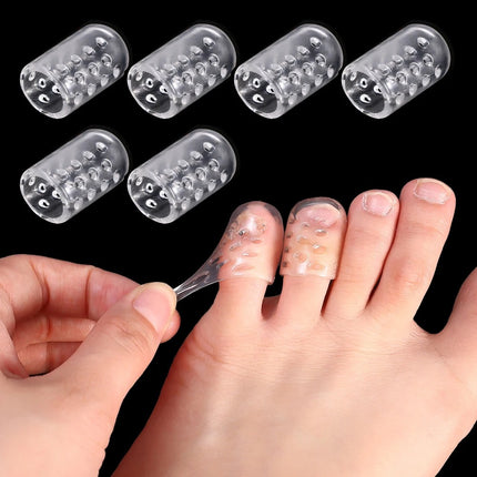 5 Pares Protector Ampollas Dedos Pies Silicona Dedal Pie
