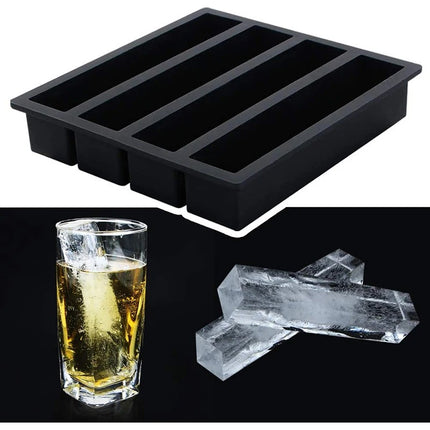 Molde Charola Para Hielo En Barra Mantequilla Rectangular