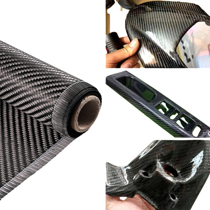 Rollo Tela Fibra De Carbono 3k 200gsm Pieza Carro Auto 30x60