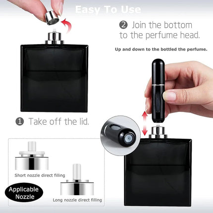 10 Pzas Botella Viaje Para Perfume Spray Recargable Portátil