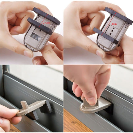 2pzas Cerrojo Seguridad Antirrobo Puerta Ventana Corrediza