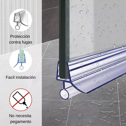 1m Tira Sellado Guardapolvo Regadera Ducha Puerta Cristal