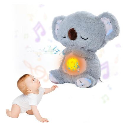 Peluche Koala Respirador Didactico Sensorial Sonido Y Luces