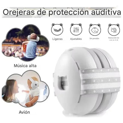 Orejera Antiruido Bebé Audífonos Protectores De Ruido Blanco