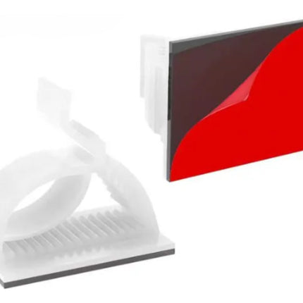 50 Pzs Clip Organizador Ajustable Cables Autoadhesivo Sosten