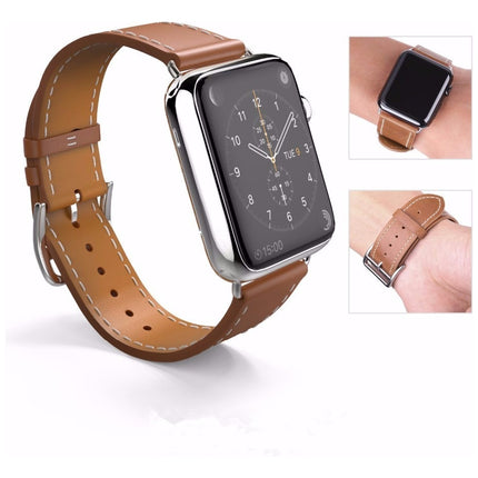 Correa De Cuero Genuino Para Apple Watch Strap De Piel Regalo