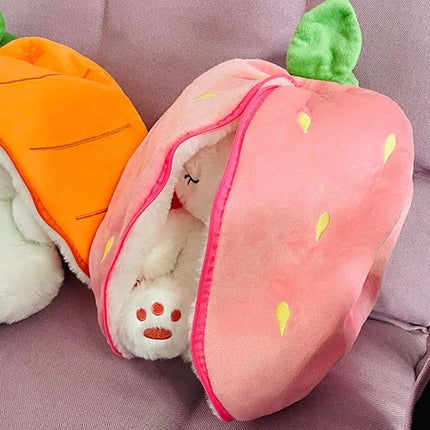 Peluche Conejo Fresa Luz Movimiento Respiracion Regalo Niña Respirador