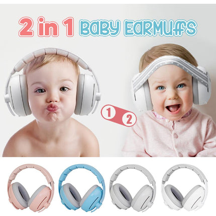Kit 2 En 1 Orejeras Aislante Antiruido Bebe Protector Ruido