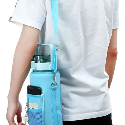 Funda Bolsa Para Botella De Agua Motivacional 2l Con Correa Termo