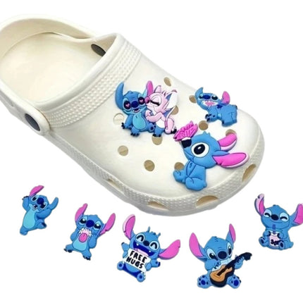 8 Pin Accesorio Zapatos Charm Stitch Adorno Dije Decoración
