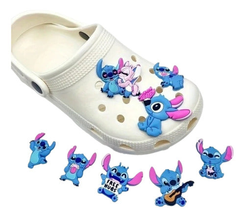 8 Pin Accesorio Zapatos Charm Stitch Adorno Dije Decoración