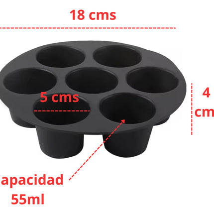 Molde De Silicona Para Hornear Cupcakes En Freidora De Aire