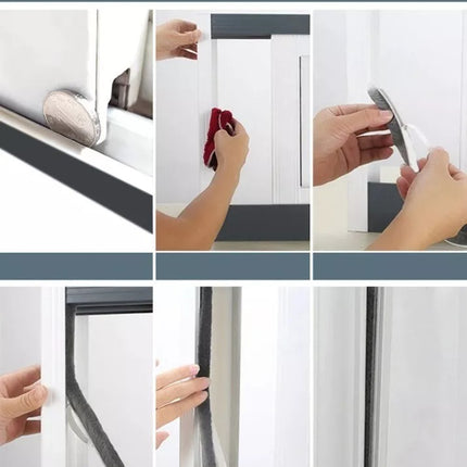 6mt Tira Sellado Cepillo Cinta Polvera Puerta Ventana 9x23mm