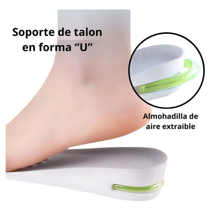 Plantilla Aumento Altura 3.5 Cm Transpirable Aire Estatura