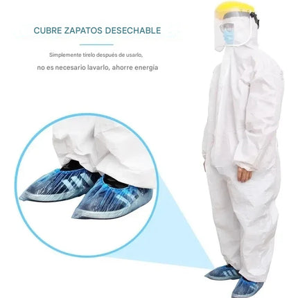 100 Cubrezapatos Funda Desechables Quirúrgicas Impermeables