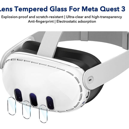 Carcasa Dura Tpu Y Cristal Templado Para Oculus Meta Quest3