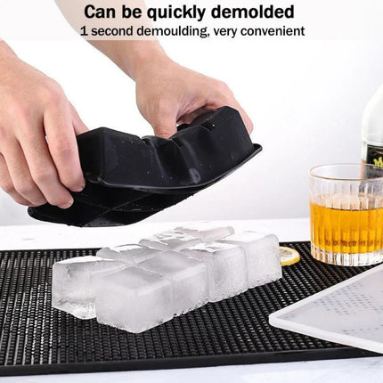 2 Pzas Molde Bandeja Para Hielo De Silicona Gourmet Cubos
