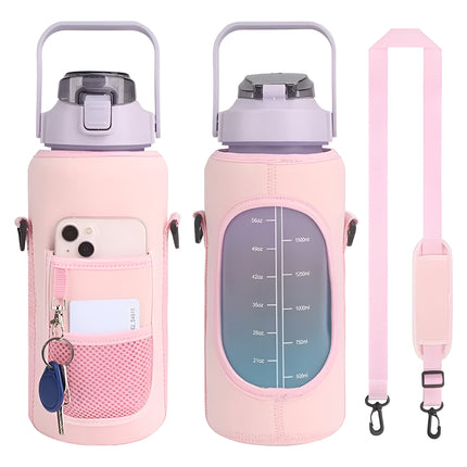 Funda Bolsa Para Botella De Agua Motivacional 2l Con Correa Termo