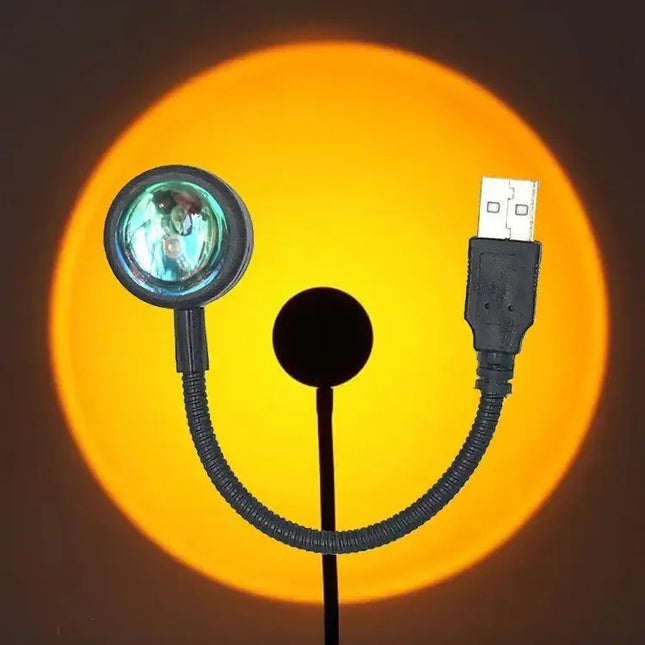 Proyector Lampara Sunset Atardecer Led Usb Cuarto Habitacion
