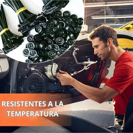 100 Sujetadores Tolba Automotriz Molduras Carroceria Cinchos