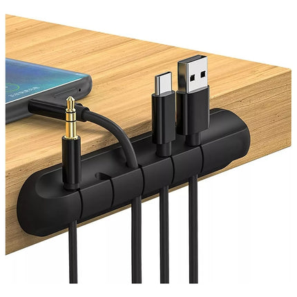 Organizador De Cables Silicona Autoadherible Hogar Oficina