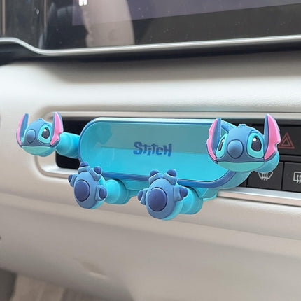 Soporte Stitch Carro Porta Celular Ventilas Lilo Auto Uber